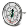 Stainless Steel Dome Temperature Gauge With Easy-to-Read 3-inch Dial