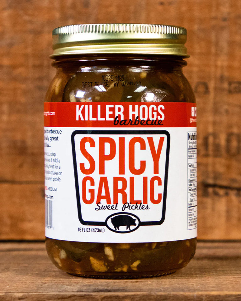 Killer Hogs Spicy Garlic Sweet Pickles