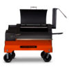 Yoder Smokers YS1500S Competition Pellet Grill - Orange Cart