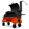 Yoder Smokers YS1500S Competition Pellet Grill - Orange Cart