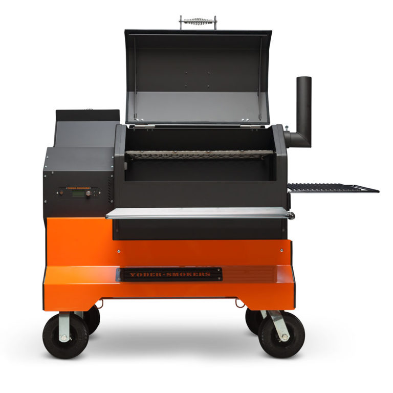Yoder Smokers YS640S Competition Pellet Grill - Orange Cart