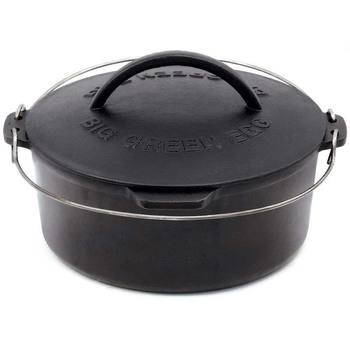 Professional-Grade Cast Iron Dutch Oven With Lid