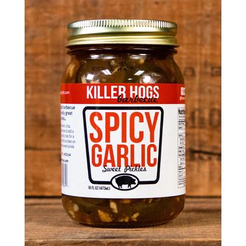 Killer Hogs Spicy Garlic Sweet Pickles